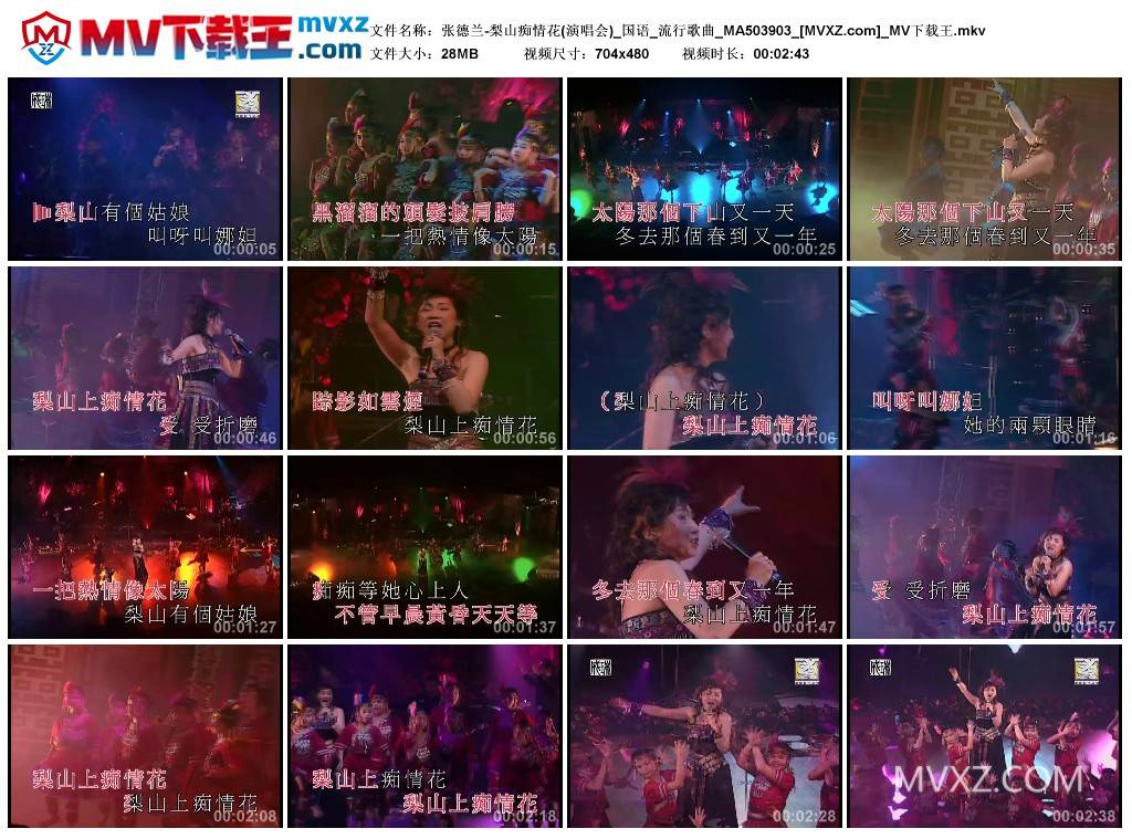 张德兰-梨山痴情花(演唱会)_国语_流行歌曲_MA503903